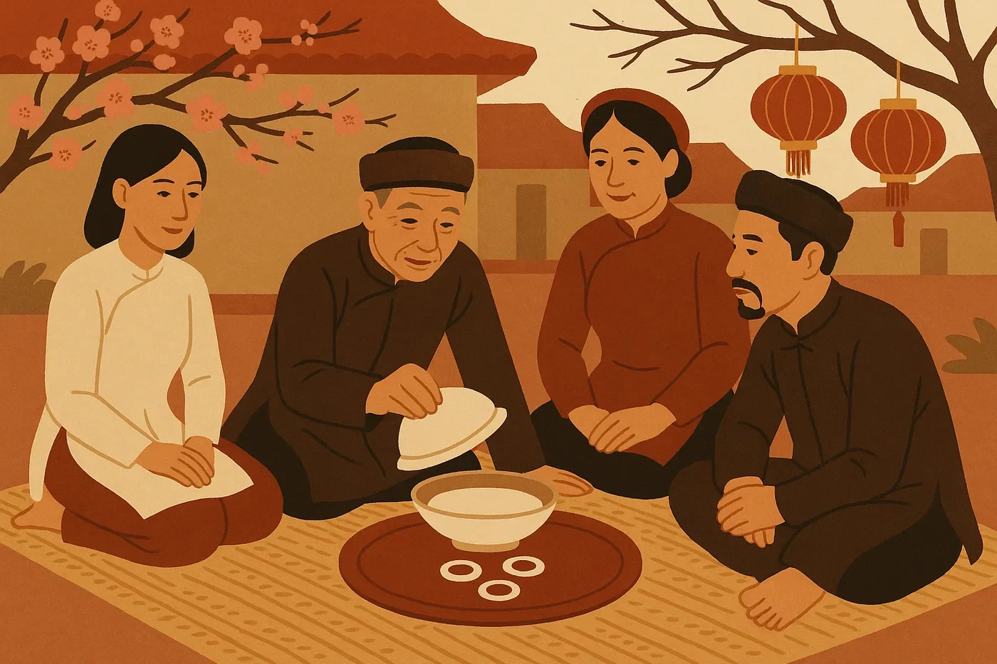 Minh hoạ: Luật xóc đĩa và văn hoá ngày Tết
